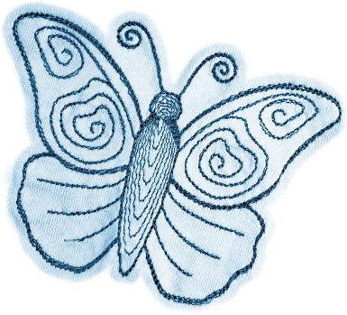 Running Stitch Butterfly