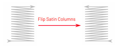 Flip Satin Columns