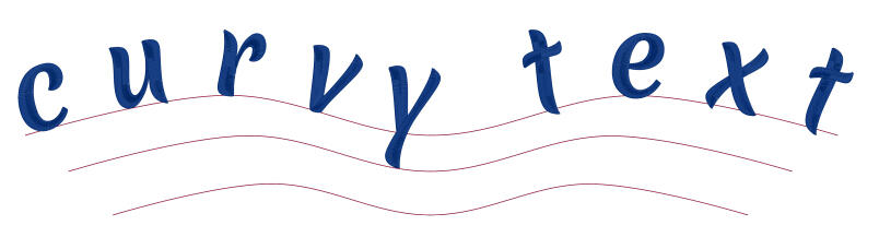 curvy text