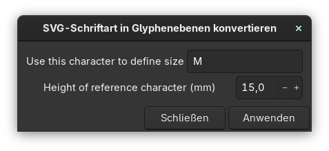 Convert to glyph layers