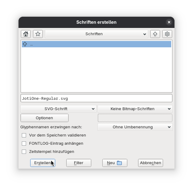 Generate Fonts