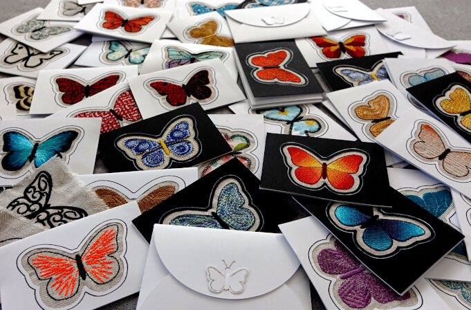 Butterfly greeting card mass production